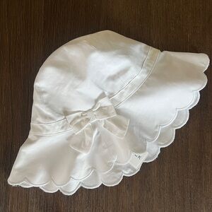 NWT Janie and Jack scalloped sun hat, 4-5T